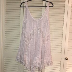 Pink Free People Trapeze Dress